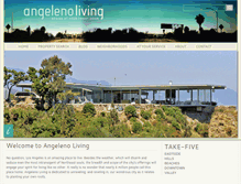 Tablet Screenshot of angelenoliving.com